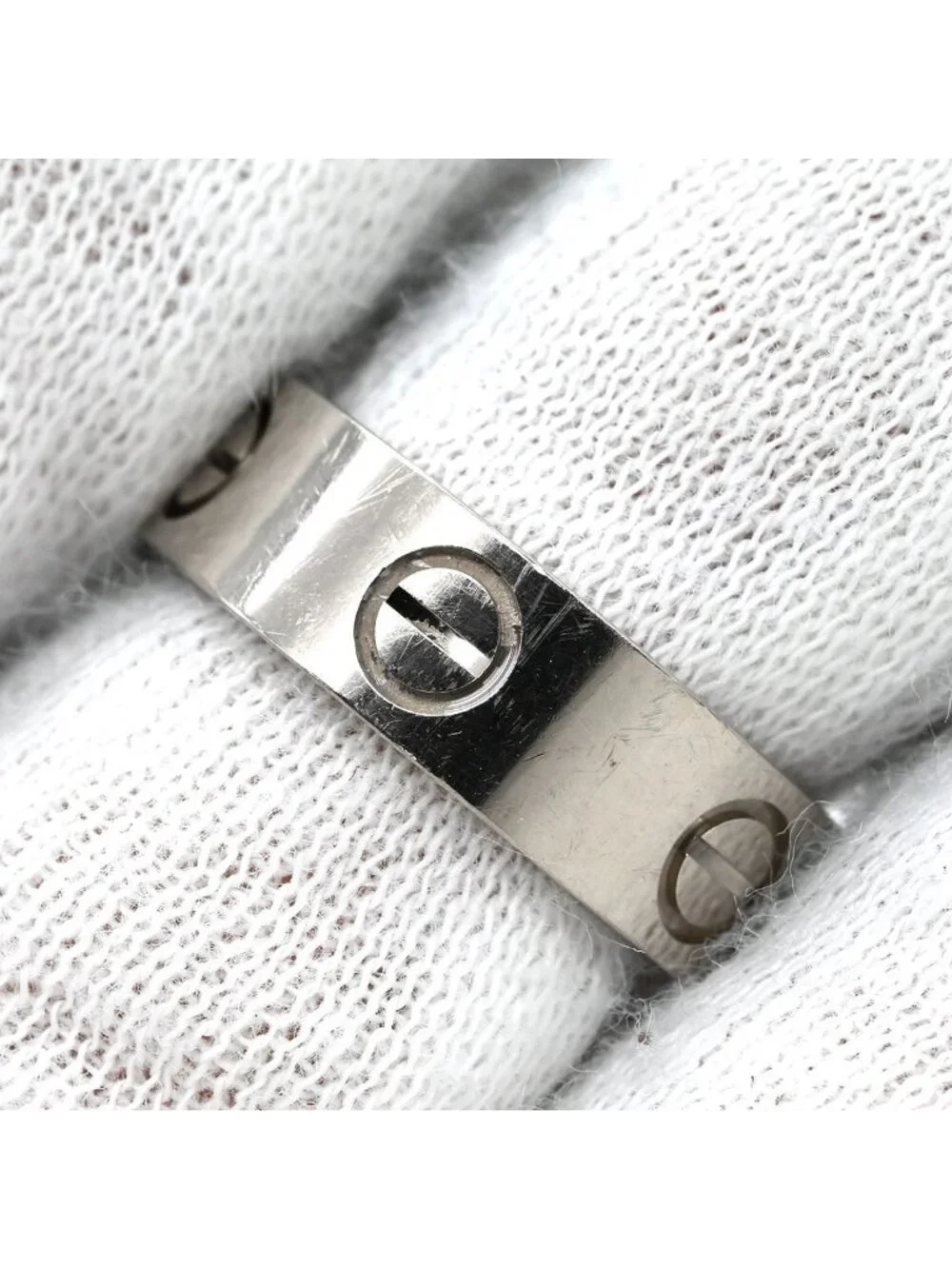 Cartier Ring Love White Gold 50 750 18K WG Classic
